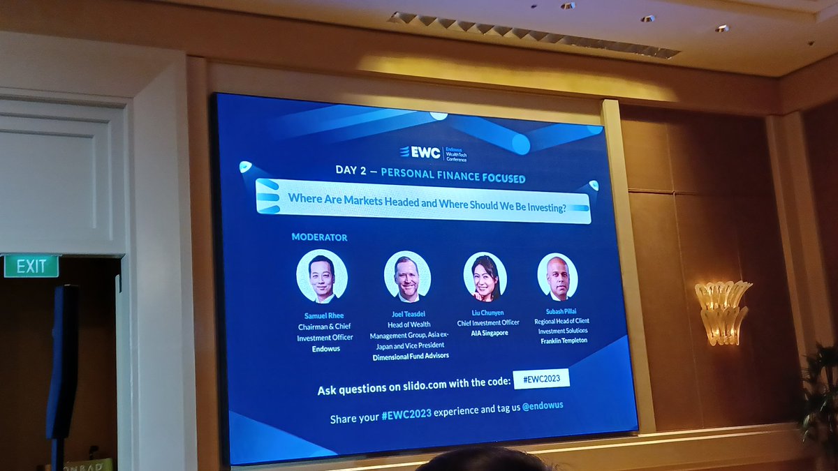 onefern's tweet image. A rare day I wake up early... All in the name of self  improvement!
#EWC2023 @endowus #wealth #fintech #investing