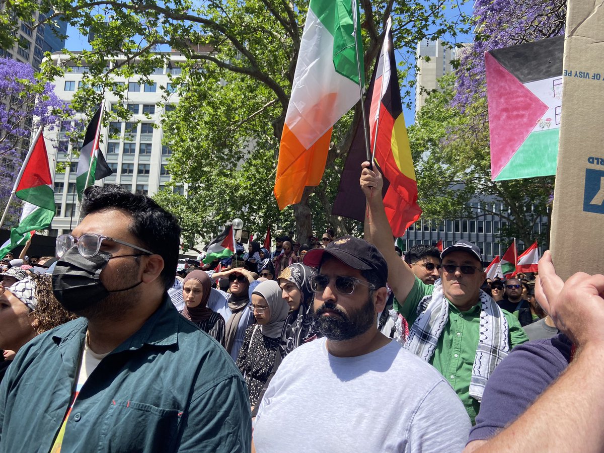 From the river to the sea
Palestine will be free

Thousands chant at the Palestine rally at Sydney Town Hall