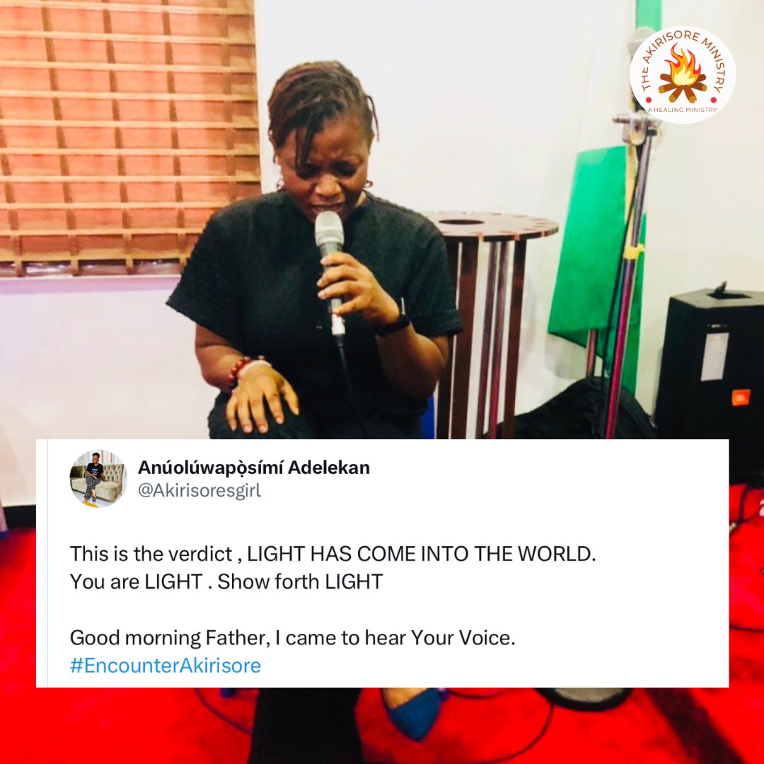 Akirisoresgirl's tweet photo. At the Altar of prayer we are sent forth by the Father and empowered by His Spirit to manifest as LIGHT.
The intent of our Father manifesting through us .
Glory!
OH PRAYER!
Good morning Father, I came to hear Your Voice.
#EncounterAkirisore #GoodmorningFather #GMF https://t.co/B3p7lETcHF