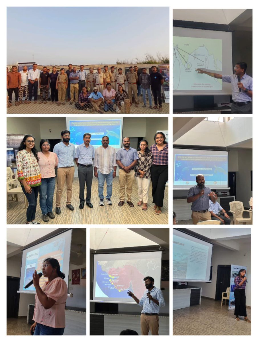 wii_india's tweet photo. The one day workshop by #WII #IDWH-MarineTurtle team has trained 40 frontline forest staff from 9 ranges of #coastal #Gujarat on scientific monitoring and management of #MarineTurtles. Shri. R.  Dhanapal, IFS has graced the occasion.@moefcc @vrtiwari1 @sureshwii @nehrutp @GujForestDept #IDWH