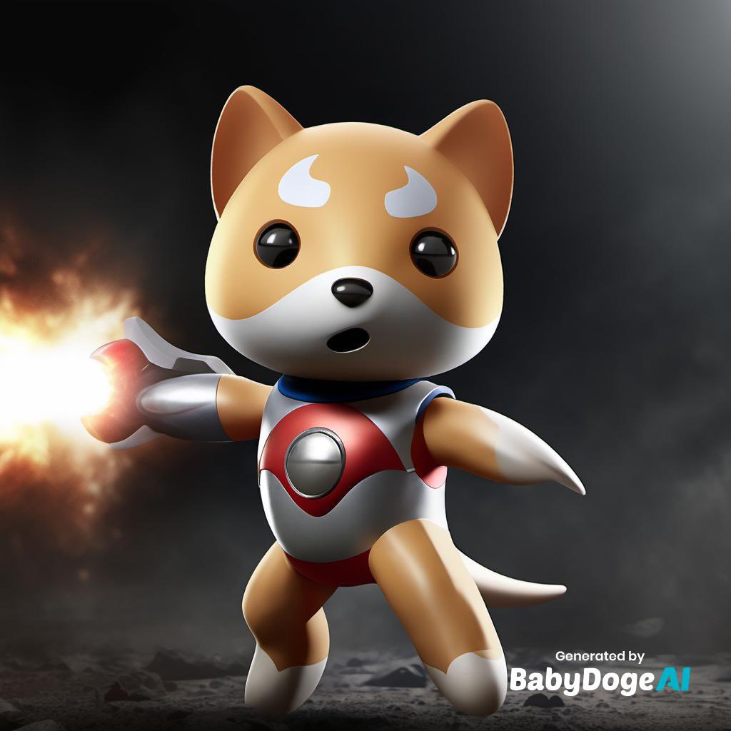 Kingdabao's tweet photo. 🐶💖#BabyDogeAi Prompt :

“Create BabyDoge Ultraman, making an attacking stance in the chaotic battlefield, dark black tone, dystopia, ultra-detailed, 4K image quality”

Try Now :
https://t.co/sBcSVjfipb
🐶🔜🦁🔥🔥🔥🚀🚀🚀🌖

(3/3) https://t.co/o0RSdeN78B