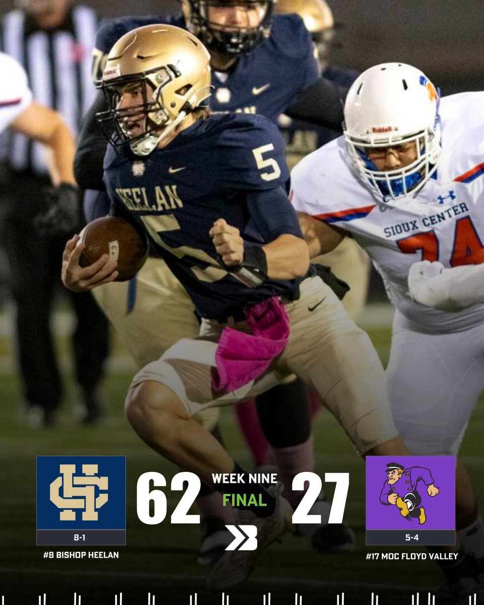 CRUSADER STATEMENT

Bishop Heelan explodes for a huge win as they head into the playoffs!

📸 Sioux City Journal 

#iahsfb #ihsaa