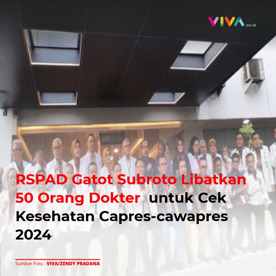 VIVAcoid's tweet photo. Kepala Rumah Sakit RSPAD Gatot Subroto, Budi Sulistya mengatakan pihaknya melibatkan sebanyak 50 dokter untuk melakukan tes kesehatan kepada bakal calon presiden dan bakal calon wakil presiden. https://t.co/XBEhCpUEiz
___
#vivacoid #rspad #pilpres2024 #pemilu2024 https://t.co/4jc4Ag3iUD