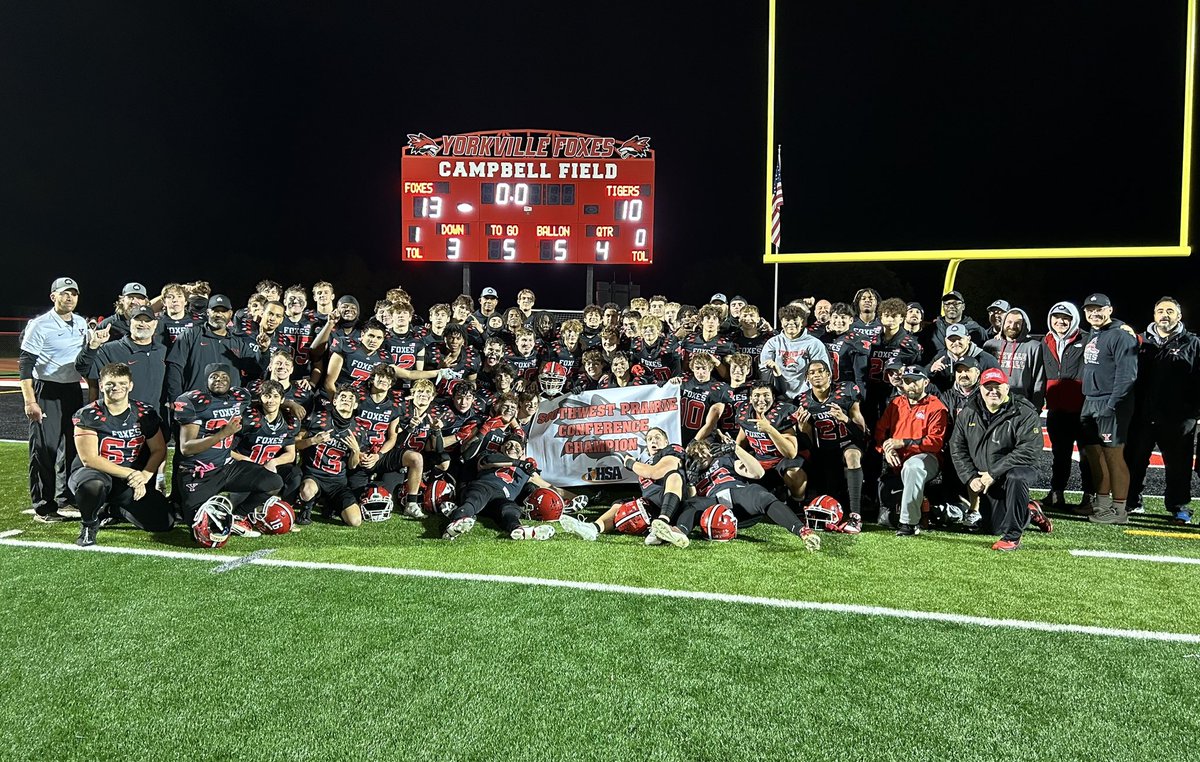 Conference Champs for the first time since 1989! Congratulations to the players and coaches! Go Foxes!