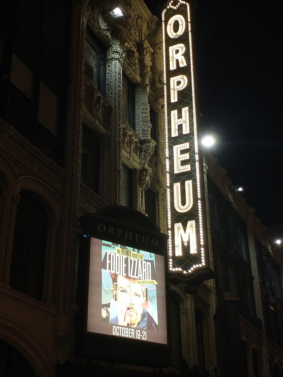 Eddie (Suzy) Izzard!  Excited to see them live!  I've quoted their standup with my siblings for a while now haha