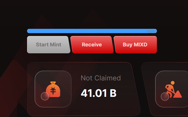 mixdcoin2023's tweet photo. The first stage of mining has been ended in advance by many scientists who entered the market, the era of free no-threshold distribution of MIXD has ended, and we will enter the liquidity mining stage below, so stay tuned!#MIXD https://t.co/vIBuEnZZGg