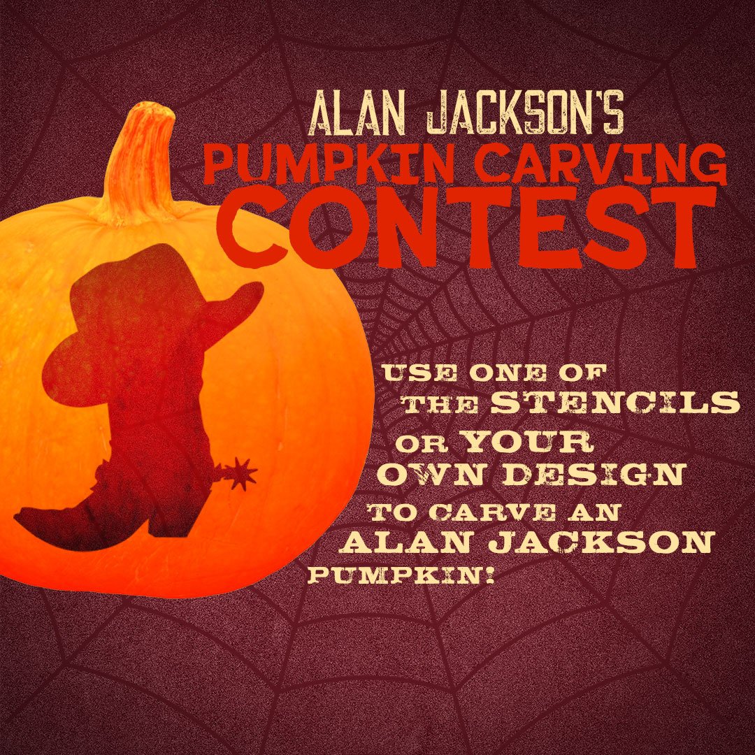 Get into the Halloween spirit and show off your creative talents! Join Alan Jackson's Fan Community Group and participate in the pumpkin carving contest for a chance to win an amazing AJ prize pack. 🎃