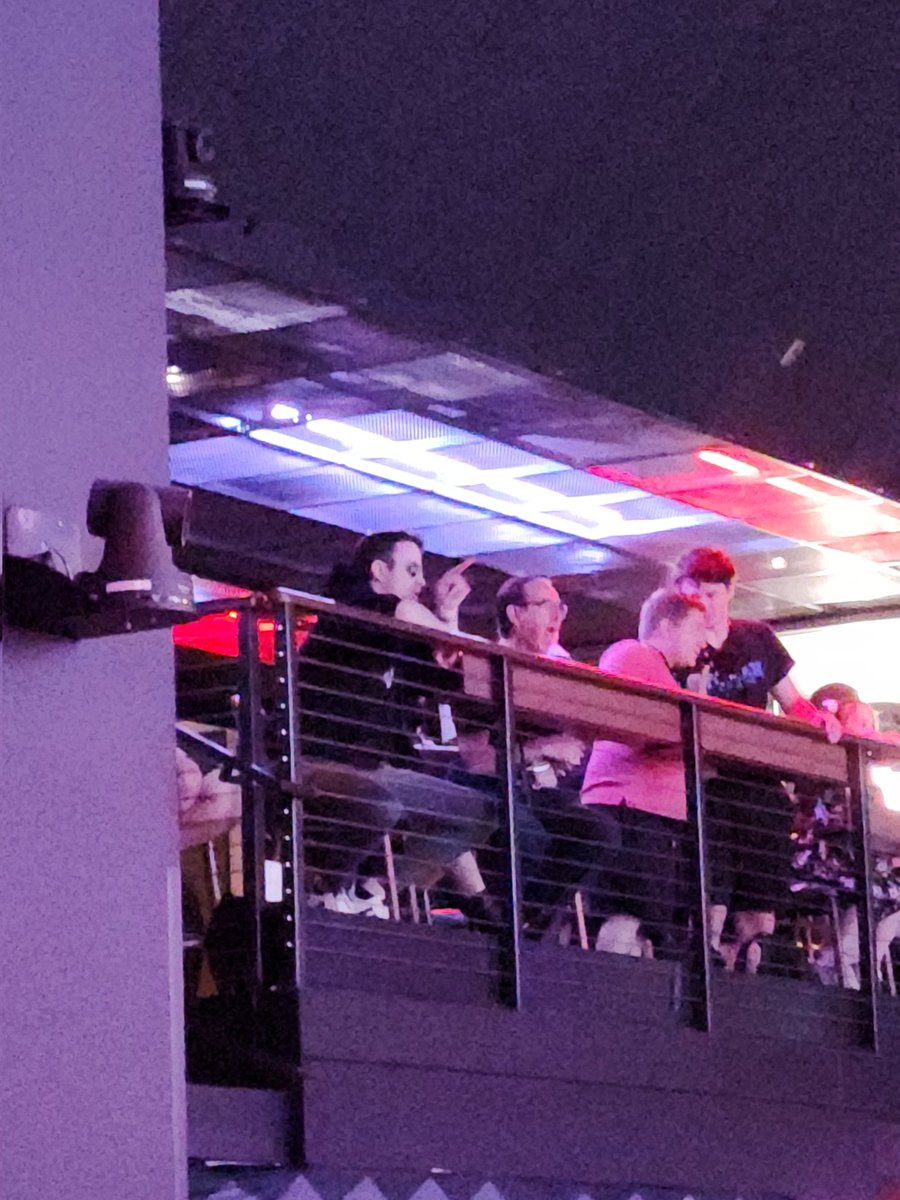 GStatPro's tweet photo. @DrLupo dodged a bullet not staying for that meet and greet! Even tho I did wanna meet him! 😢
Hot shot from the VIP section at the tippity top.
#DEADROP #12am #snapshot7 #hyperx #luxorlv https://t.co/3yshAq2iQL