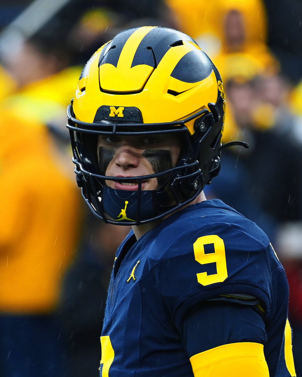 TWH_Chris's tweet photo. "I'm not going to lie to you, road games are probably my favorite. I love the Big House and its amazing atmosphere, but there's something about going into someone else's building and hearing all the boos and feeling all the hate. I'm getting chills right now. It just brings a different spark and ignites a different fire inside of us. There's nothing better than going into a stadium that's jumping and going crazy, and then by halftime, it's as quiet as a mouse."

-JJ McCarthy 

📸

#BeatState #GoBlue