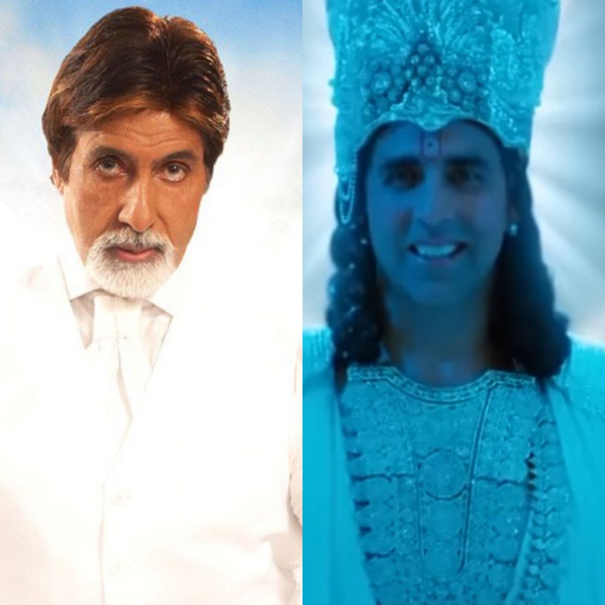 #UmeshShukla has said that #AkshayKumar was initially not too sure of playing the role of Lord Krishna in their 2012 film #OMG, because #AmitabhBachchan as God did not really do wonders in #GodTussiGreatHo. Later, he understood It was a quite fleshed-out character. So he agreed!