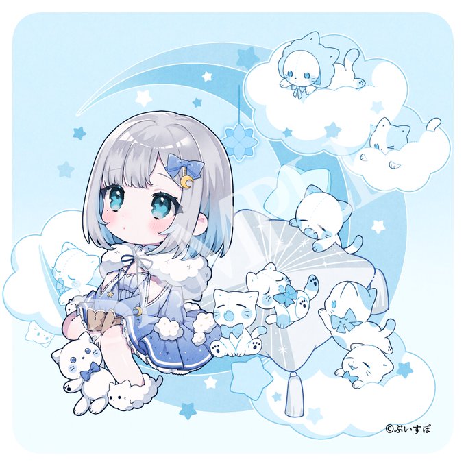 ぶいすぽっ!の花芽すみれさま()の5周年記念グッズSDイラストを描かせて