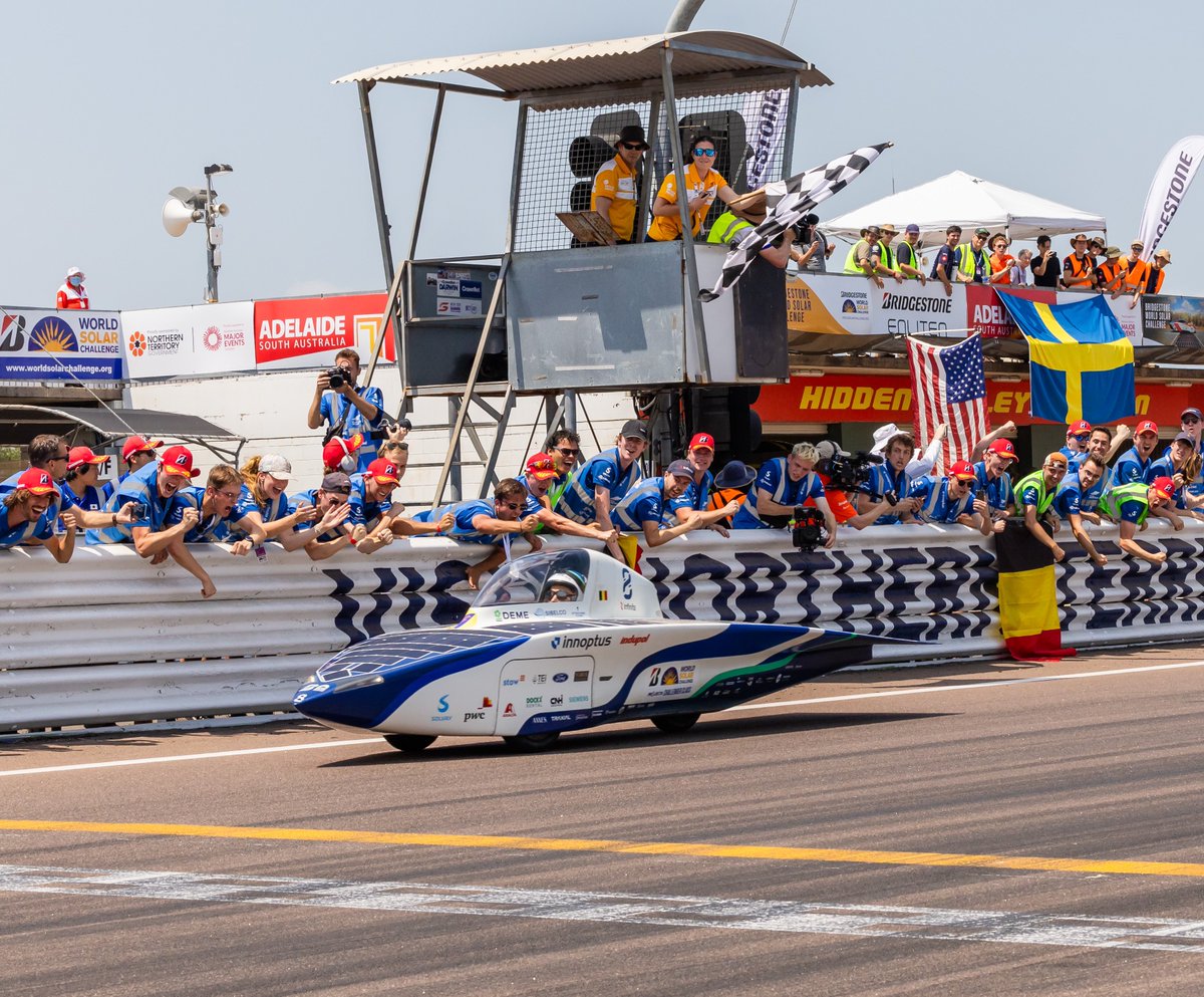 Innoptus Solar Team (@solarteam_be) on Twitter photo 1 min 57.81 sec: a new Belgian record! 🇧🇪🇧🇪🇧🇪 Our fastest time ever on the #HiddenValley track allowed us to set the second best lap time, allowing us to start in P2 tomorrow, after <a href="/sonnenwagen/">Team Sonnenwagen Aachen ☀️</a> (P1) and in front of <a href="/brunelsolarteam/">Brunel Solar Team</a> (P3)! <a href="/WorldSolarChlg/">Bridgestone World Solar Challenge</a> 1 min 57.81 sec: a new Belgian record! 🇧🇪🇧🇪🇧🇪 Our fastest time ever on the #HiddenValley track allowed us to set the second best lap time, allowing us to start in P2 tomorrow, after <a href="/sonnenwagen/">Team Sonnenwagen Aachen ☀️</a> (P1) and in front of <a href="/brunelsolarteam/">Brunel Solar Team</a> (P3)! <a href="/WorldSolarChlg/">Bridgestone World Solar Challenge</a>