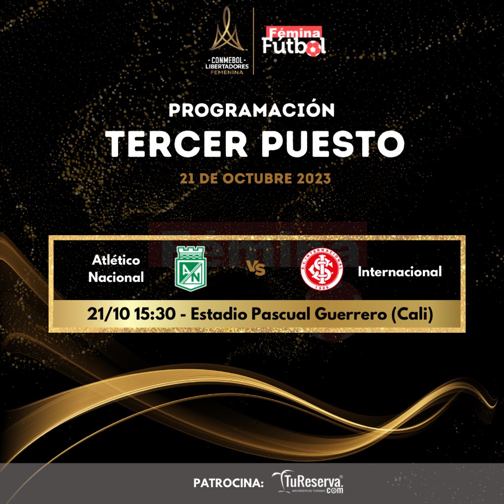 #TercerPuesto | #LibertadoresFEM 

Atlético Nacional se medirá ante Internacional en busca del bronce 🥉 

👉🏼 @atlnacionalfem fue el único equipo que no es de Brasil 🇧🇷 en llegar hasta esta fase del torneo en esta edición.