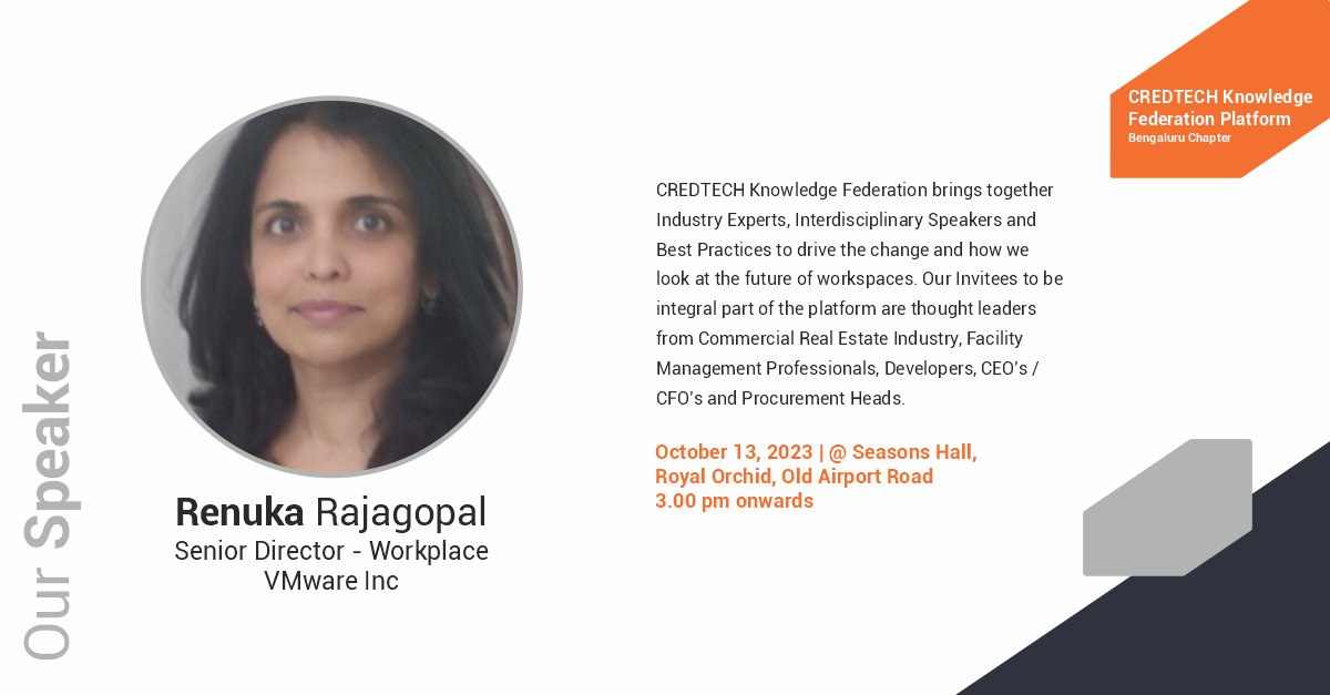 tech_cred2020's tweet photo. CREDTECH Knowledge Federation | Bengaluru Chapter | October 13, 2023

Renuka Rajagopal, Senior Director - Workplace, VMware
https://t.co/FVStfW3DMo https://t.co/z6VtS2wGPD