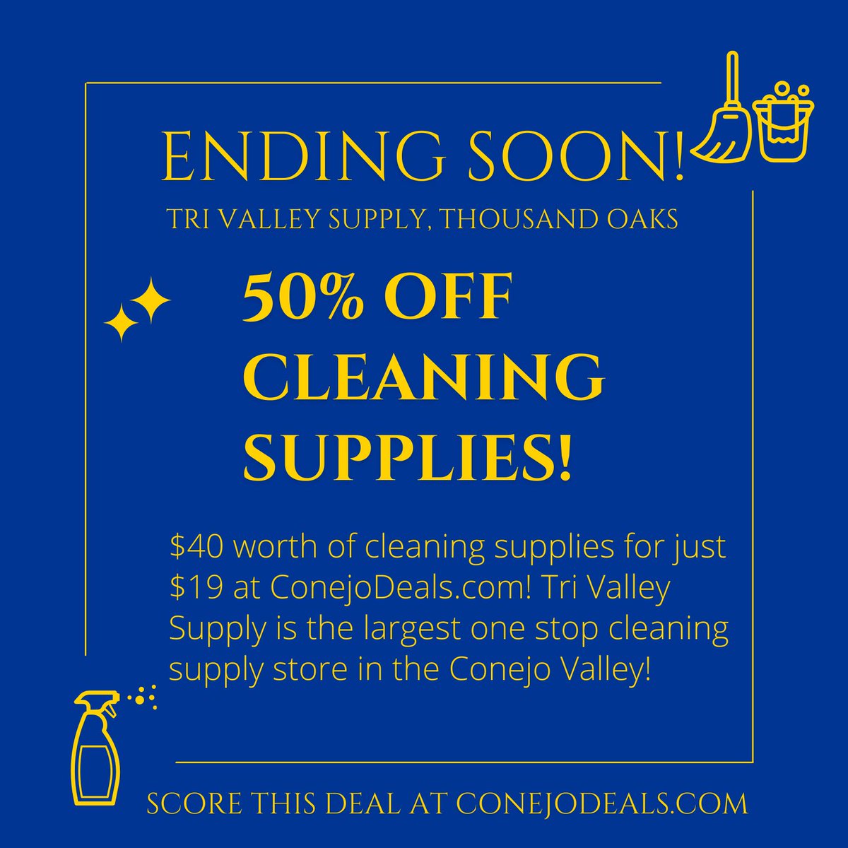 ConejoDealscom's tweet photo. Get over 50% off of cleaning supplies at https://t.co/r0qEBnjqP1! What is your best cleaning secret? https://t.co/xtH3BHggGR