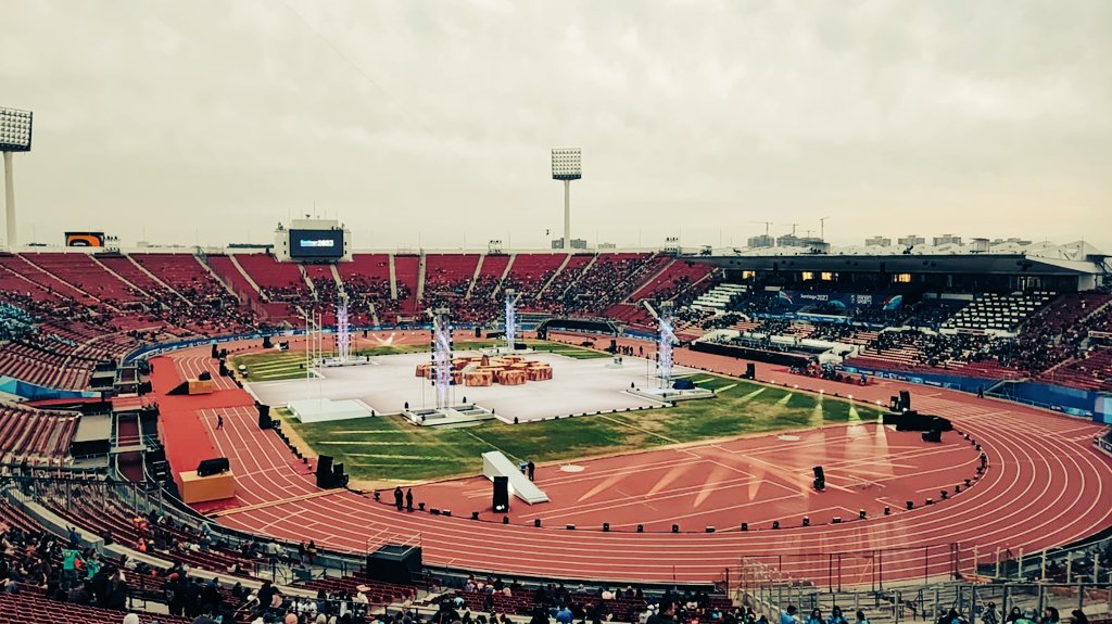Pequeña decepción con evento inaugural de #Panamericanos2023. Importante cita deportiva sin servicio de bicicestacionamiento?! Se extraña <a href="/TeCuidoLaBici/">Te Cuido La Bici</a> o <a href="/bicicultura/">bicicultura</a>
Atento ahí <a href="/santiago2023/">Santiago 2023</a>!
Ojalá se incorpore, si es q promueven slogan de "mente sana en cuerpo sano".