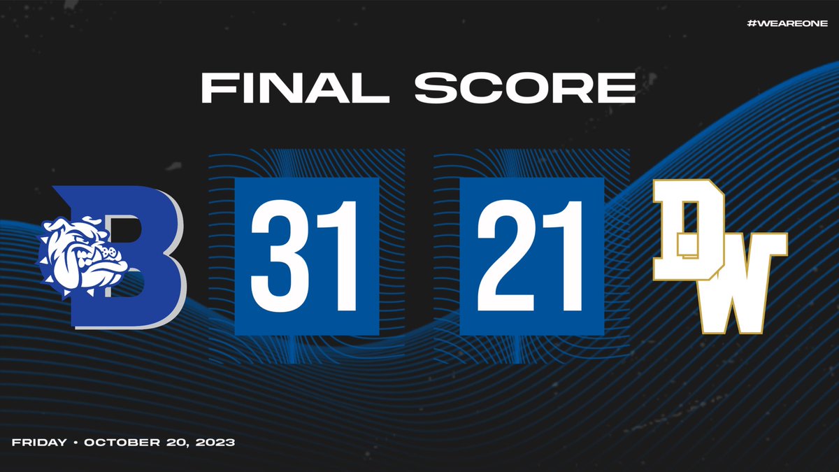 Bulldogs storm back to beat Devine for the first time since 2013 in a thrilling 31-21 finish! 

7-1 on the season, 2-0 in district play. 

Let’s go! #WeAreOne