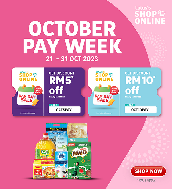 Lotus's Online Pay Day Week