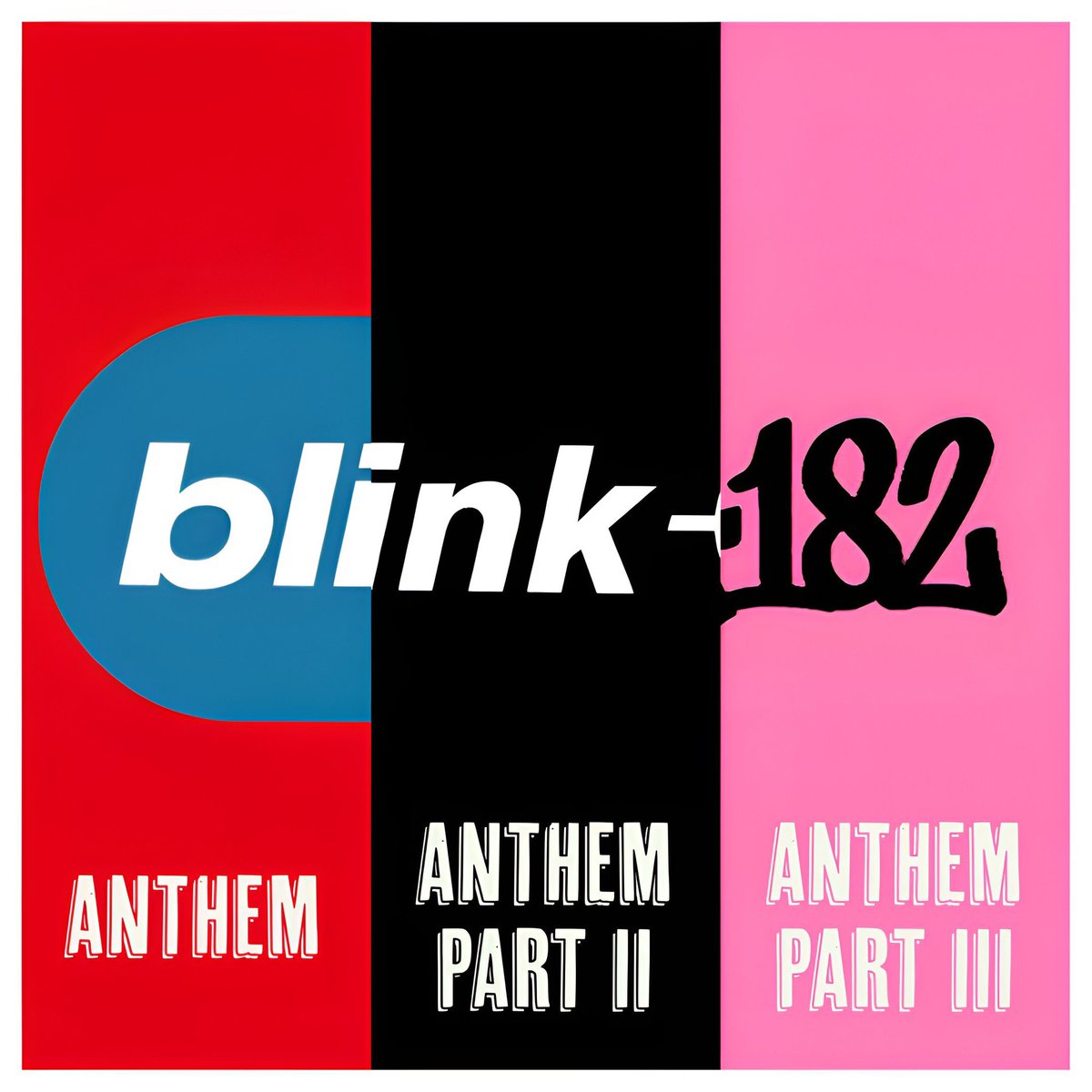 dizzle_44's tweet photo. THE ANTHEM TRILOGY
I had this idea when I was outside walking my dogs. I took the logos from each era that the songs were in to mesh together. I love this design.
@blink182 @markhoppus @tomdelonge @travisbarker #blink182 #anthem #anthemparttwo #anthempartthree https://t.co/D5GzRJtAB4