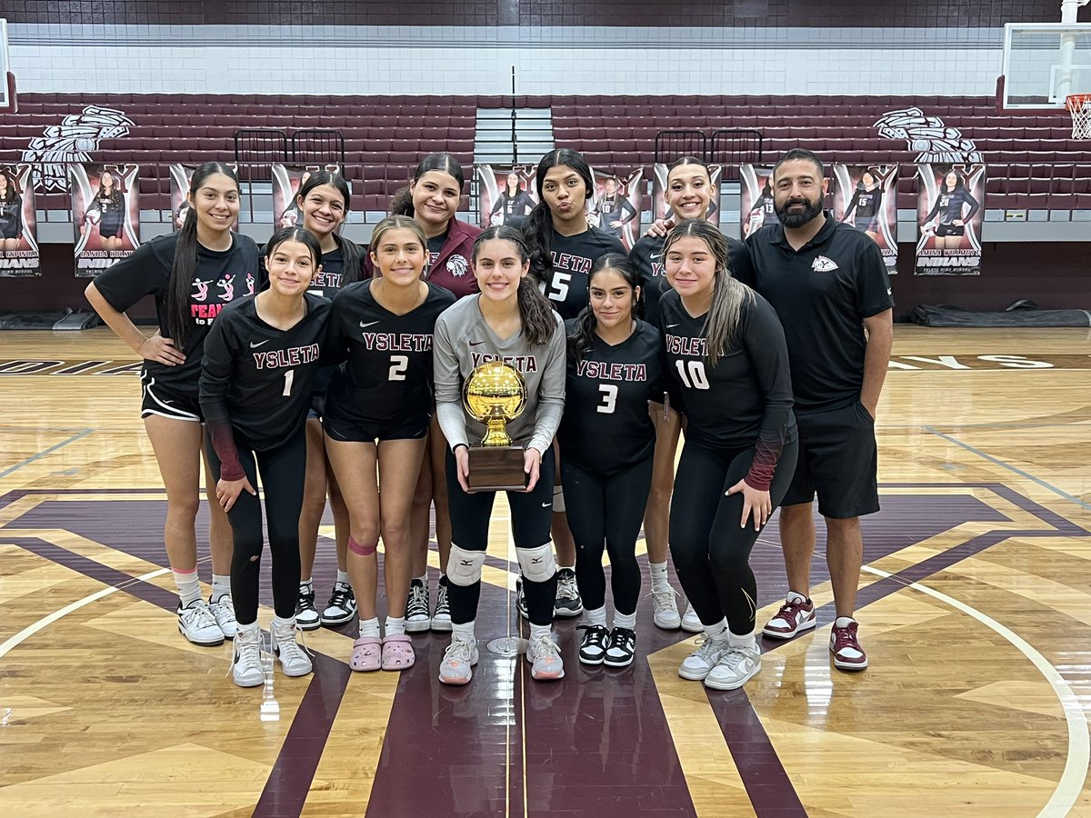 DISTRICT 2-5A CHAMPS. 9-0 record 
1st District title for Ysleta Volleyball in at least 20 years. #burntheship <a href="/Fchavezeptimes/">Felix Chavez</a> <a href="/Prep1USA/">PREP1</a> <a href="/EPSports915/">Borderland Sports</a> <a href="/YsletaSports/">Ysleta HS Athletics</a> <a href="/YsletaHS/">Ysleta HS</a>