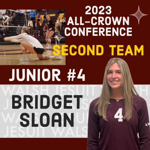 Another Big Congratulations to Junior @sloanbridget_ and Freshman Sydney Pesut on making All-Crown Conference Second Team! For the 2023 Season ♥️🏐💛🏐

<a href="/WJ_Warriors/">WJ Athletics</a> <a href="/WalshJesuit/">Walsh Jesuit</a> <a href="/TheCrownConfer/">Crown Conference</a>