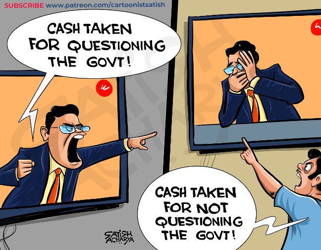 Cash for questions! #Adani #MohuaMoitra #GodiMedia