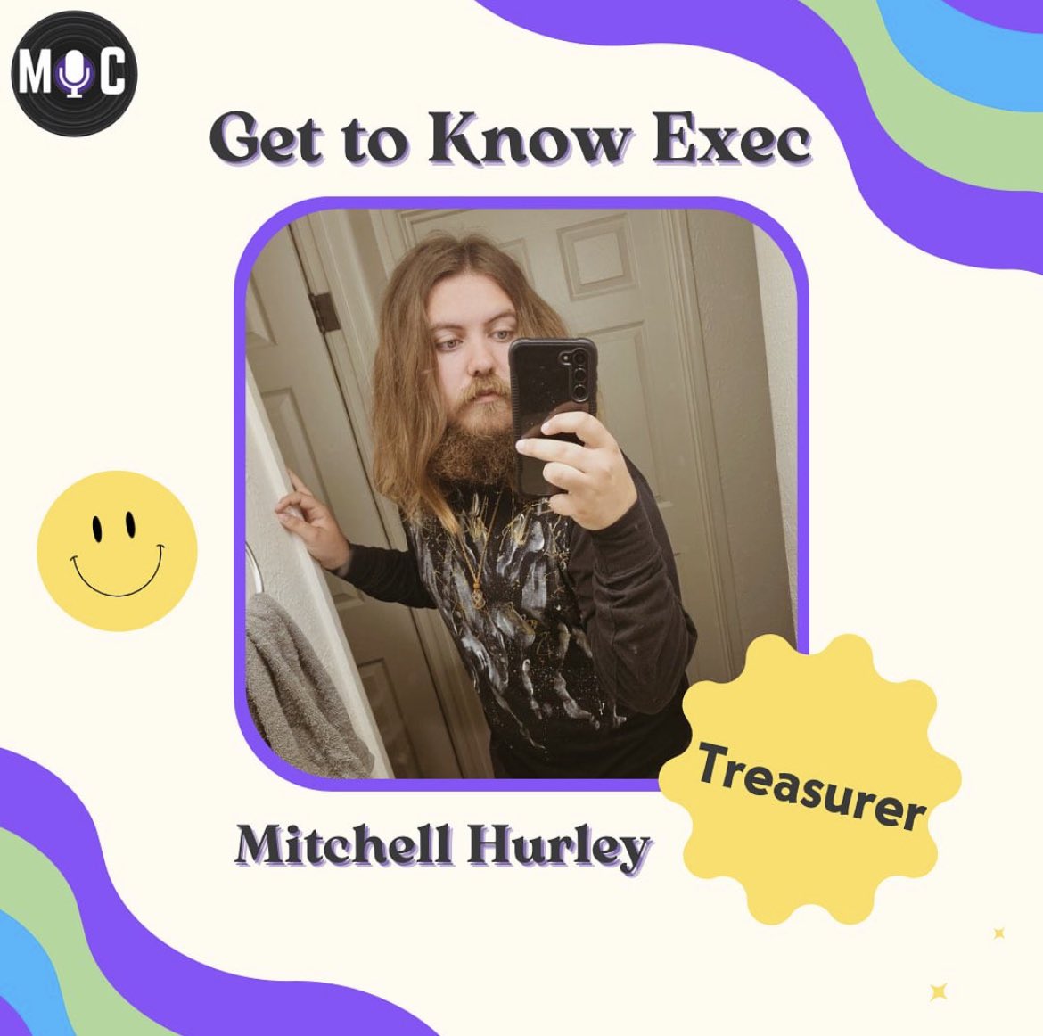 MICBGSU's tweet photo. Last but not least on MIC exec board is our Treasurer, Mitchell Hurley! 🤗
Listen to Mitchell’s song recommendations on our Spotify playlist at the link in our bio! 🎶💕 https://t.co/mr0bDN8u40