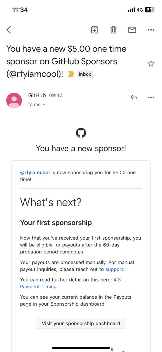 开启网络乞讨第一天就收到 <a href="/rfyiamcool521/">feng yun</a> 大佬的打赏