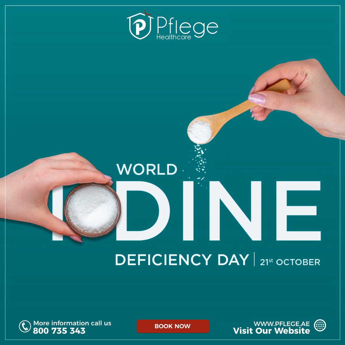 🌍💊 Shining a Light on World Iodine Deficiency Day 💡🌍
.
Today, we observe World Iodine Deficiency Day to raise awareness about the critical role iodine plays in our health.
#ChronicPainManagement #PhysiotherapyAtHome #PainRelief #DubaiHealthcare 
#pflege #pflegehealthcare 
.