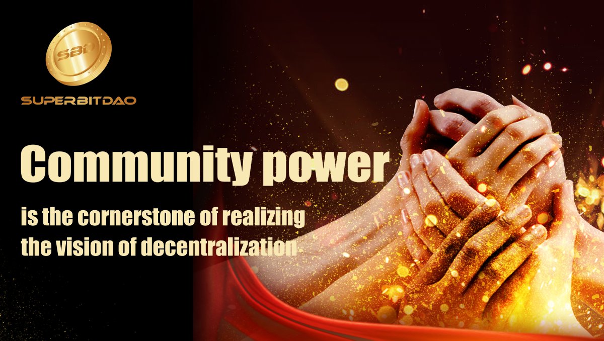 SuperBitDAO's tweet image. ✨SuperBit DAO thrives on the strength of our community. 
✨Together, we build and govern - united by a shared vision of a decentralized future. 
✨Join us today! 
✨ #SuperBitDAO 
#CommunityGovernance 
#Decentralization
🔥🔥🔥The SBD public offering continues. . .