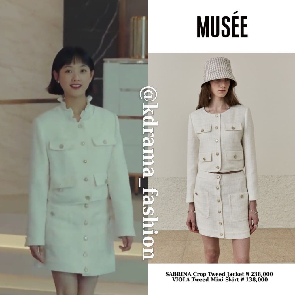 #LeeYooMi wore #ISABELMARANTETOILE Blouse & #MUSEE Jacket & Skirt in #StrongGirlNamSoon in Episode 3 & 4. #이유미 #힘쎈여자강남순 #드라마패션 #이자벨마랑에뚜왈 #무제...