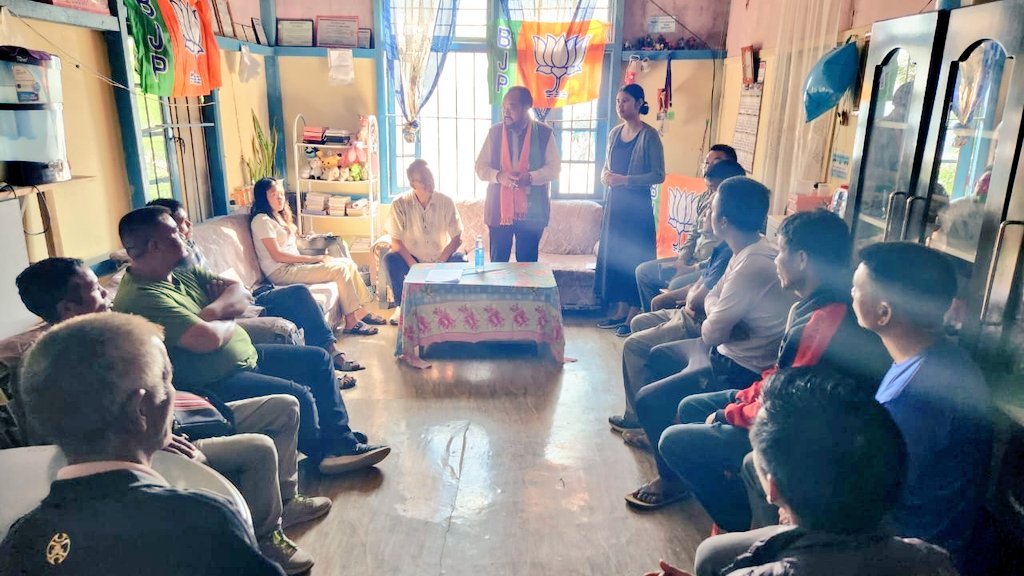 Had a wonderful time at Nalzawl today, Mamit A/C, campaigning for our <a href="/BJP4Mizoram/">BJP Mizoram</a> candidate Shri Lalrinliana Sailo Ji, in which he outlined his vision for progress and prosperity that resonated with the hopes and dreams of the community. 

With dedicated leaders like Sailo Ji