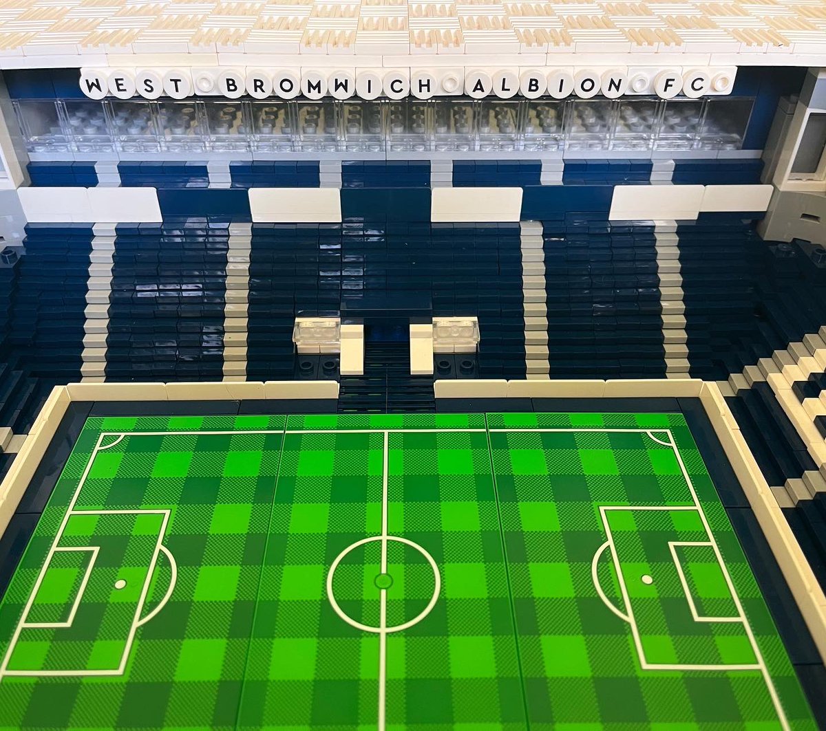 Thrilled to finish this exciting commission of The Hawthorns, home of West Bromwich Albion. #wbafc #football #PremierLeague #efl #theblackcountry #lego #FootballGround #design #whensaturdaycomes #themidlands #westbromwichalbion #wbavpma #build