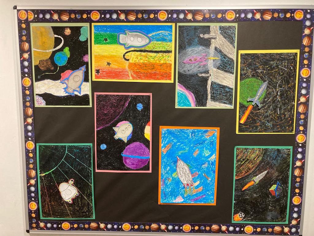 kateatkins33's tweet photo. @RosendaleSchool year 5 artwork inspired by @peterthorpe We all loved this project https://t.co/bYdPWlV2FS