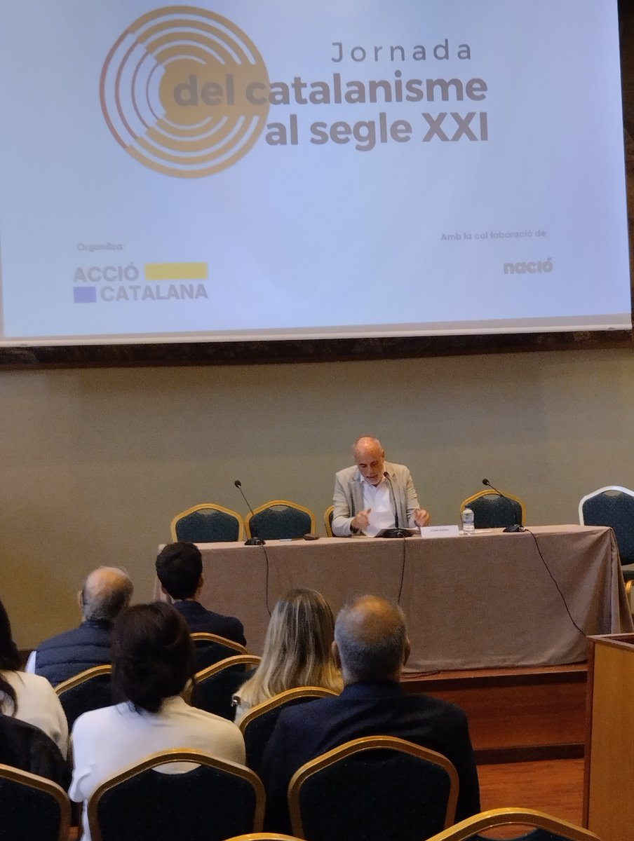 "El catalanisme neix del fracàs d'Espanya per estructurar un Estat modern equiparable als de l'Europa occidental". #JoanRidao a la II Jornada del #CatalanismeXXI.