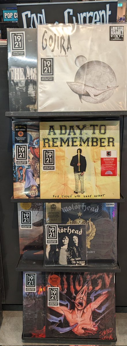 hmv_Staines's tweet photo. ⚡⚡Metal week 1921 exclusives are out now!! Get them while you can limited stock available 🤘🤘🤘 #hmvLovesMetal #vinyl #metal #heavymetal #metalweek #metalday https://t.co/ZCIlNyGoro