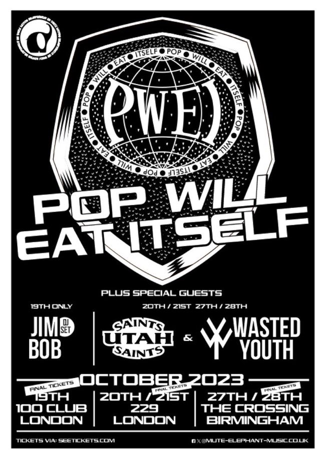 Today in 2023: PWEI play 229 The Venue in London #PWEI #PopWillEatItself #PoppieClock #PoppiesOnPatrol @pweiofficial