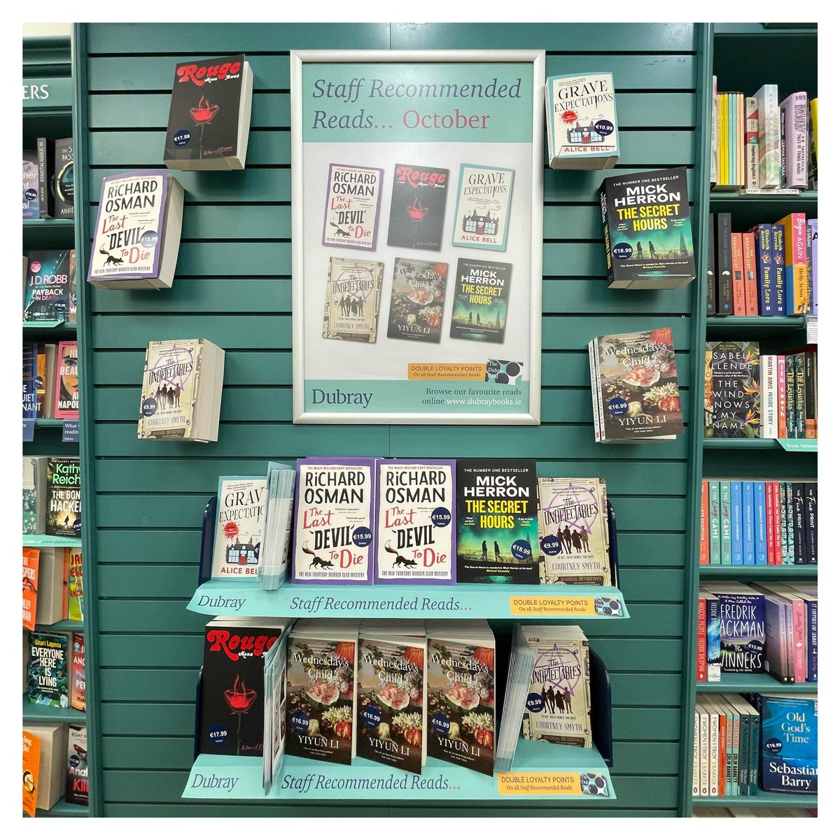 DubrayBooks's tweet photo. Each month our booksellers choose their favourite new titles, which are our #DubrayRecommended reads. You can find this selection across all our shops and online. Double points for our loyalty customers 🎈
#DubrayRecommended #Dubray 
https://t.co/2Zfu88Fyer https://t.co/QKV3IyG2NY