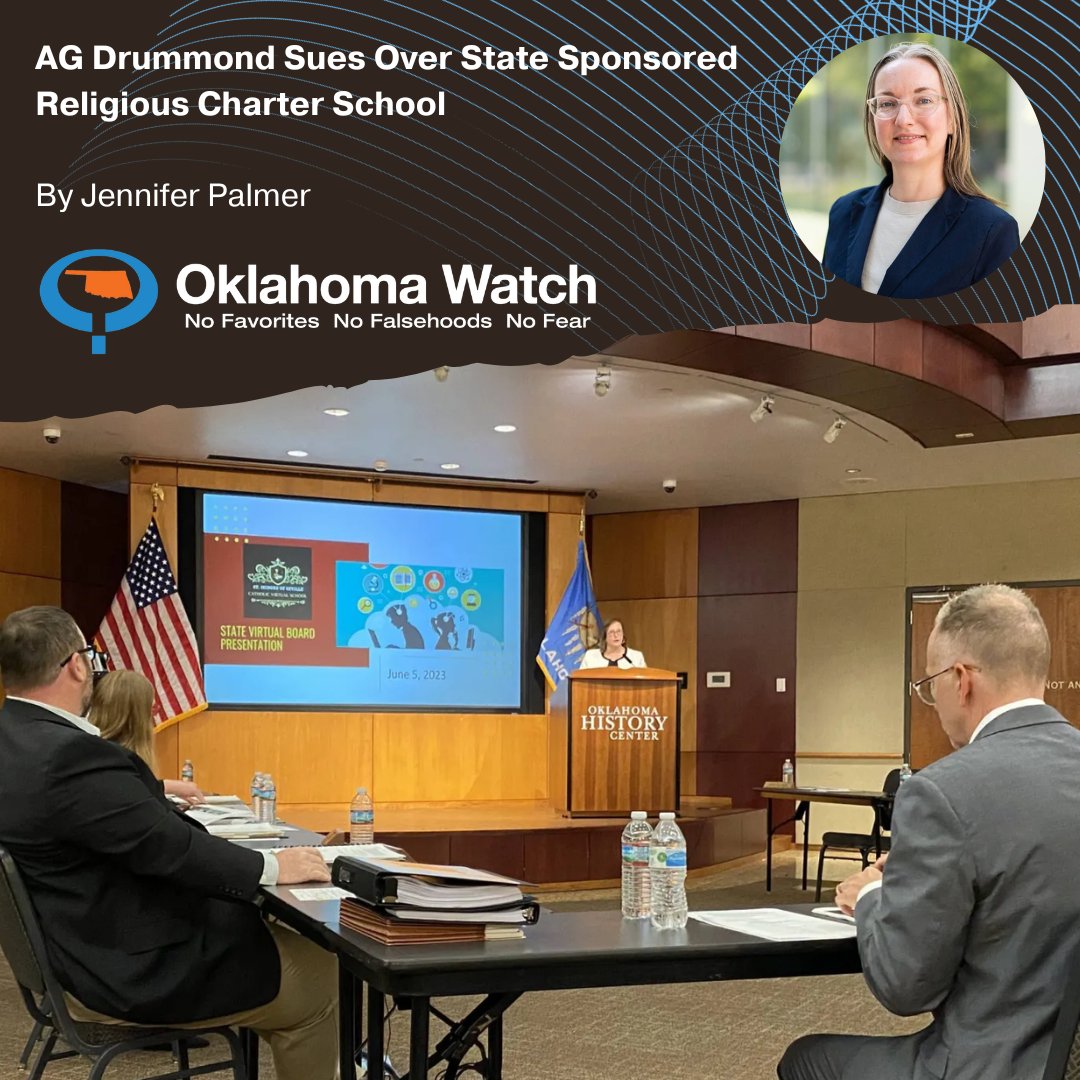 Oklahoma attorney general says state sponsorship of religious charter puts $1 billion in federal funds for public schools at risk. #oklaed

ow.ly/WTYH50PZjRE