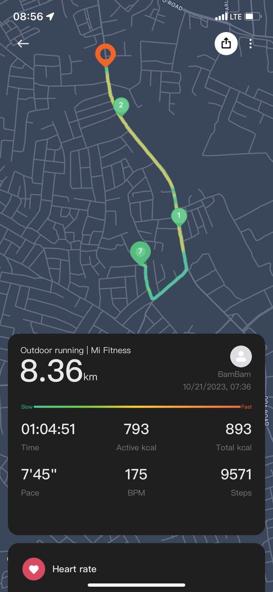 Lord_Bamz's tweet photo. Morning miles make me smile! 8.36 km to kickstart the day. 😄🏃‍♀️ #RunningJoy https://t.co/nH31Ldg2Uc