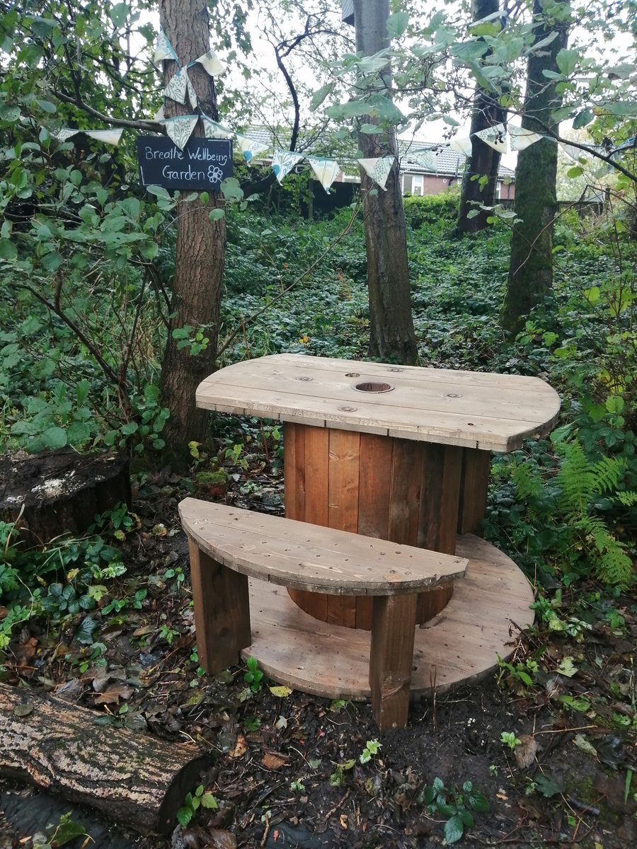 Can anyone help us with some spare bags of gravel and/or small stones please? 

On thursday the NEW picnic table was transported from Men in Sheds Oldham to the centre and is now at the Wellbeing Garden run by Breathe - Saddleworth Mental Health Caring Group.