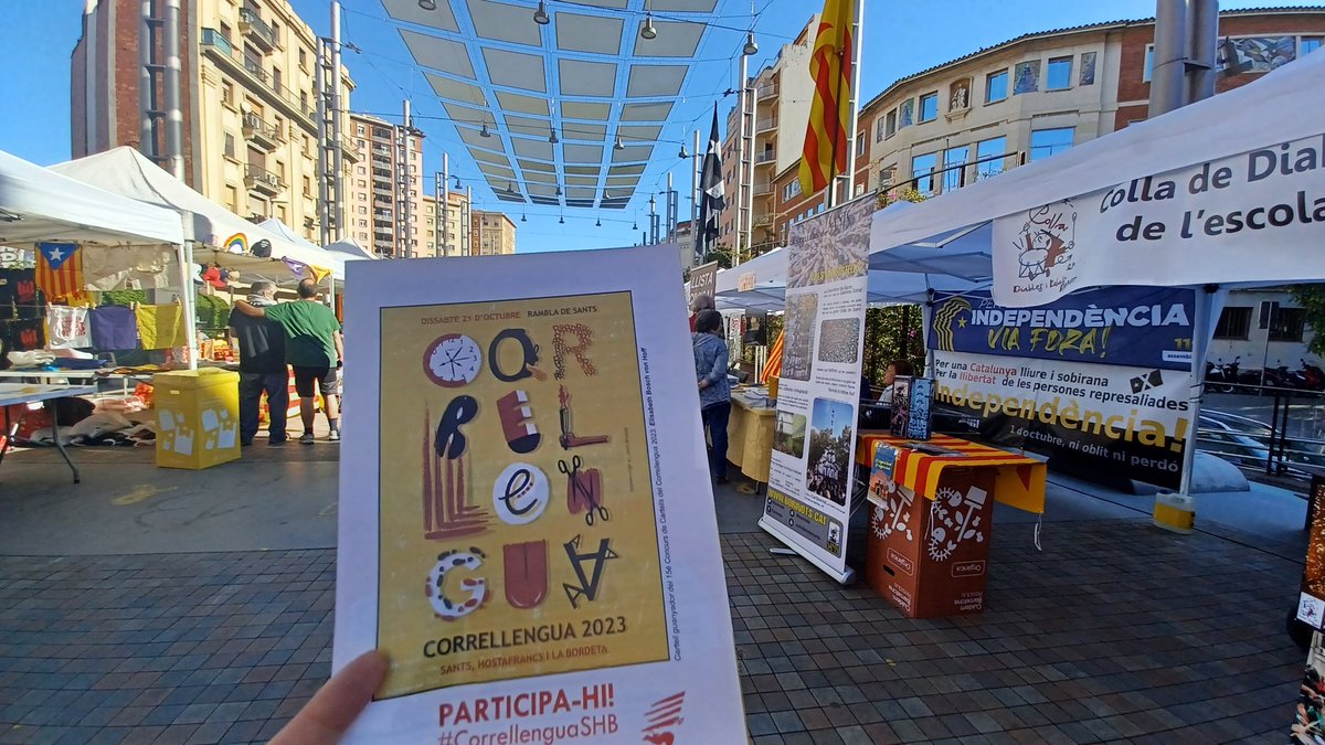 secretariat_shb's tweet photo. 💥Què trobaràs al #CorrellenguaSHB? Activitats infantils, música, cultura popular, poesia, artesania, festa, entitats...
🎉És una jornada festiva i popular per reivindicar el #català com a llengua de futur i de país!
I tot el dia... #Tradicat al c. de Sants amb @CarrerdSants https://t.co/RSc8Jaq2iP
