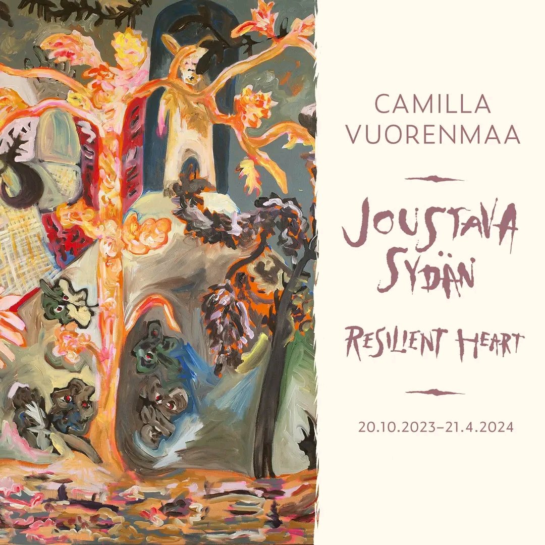 Camilla Vuorenmaa, Joustava Sydän -näyttelu on avautunut <a href="/hmltaidemuseo/">Hämeenlinnan taidemuseo</a> Engel-rakennus. Näyttely on esillä 21.4.2024 asti. 

#camillavuorenmaa #joustavasydan #hämeenlinnantaidemuseo <a href="/HMLkaupunki/">Hämeenlinnan kaupunki</a>