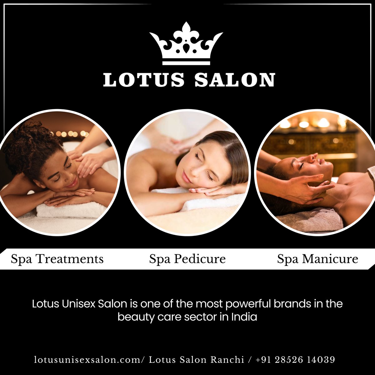 Feel your best with our luxurious body care treatments at Lotus Salon.

For more info visit :lotusunisexsalon.com
Appointment / Inquiries : 8252614039

#bodycare #bodymassagespa #Lotus #lotussalon #lotussalonranchi #lotussalonfranchise #Ranchi