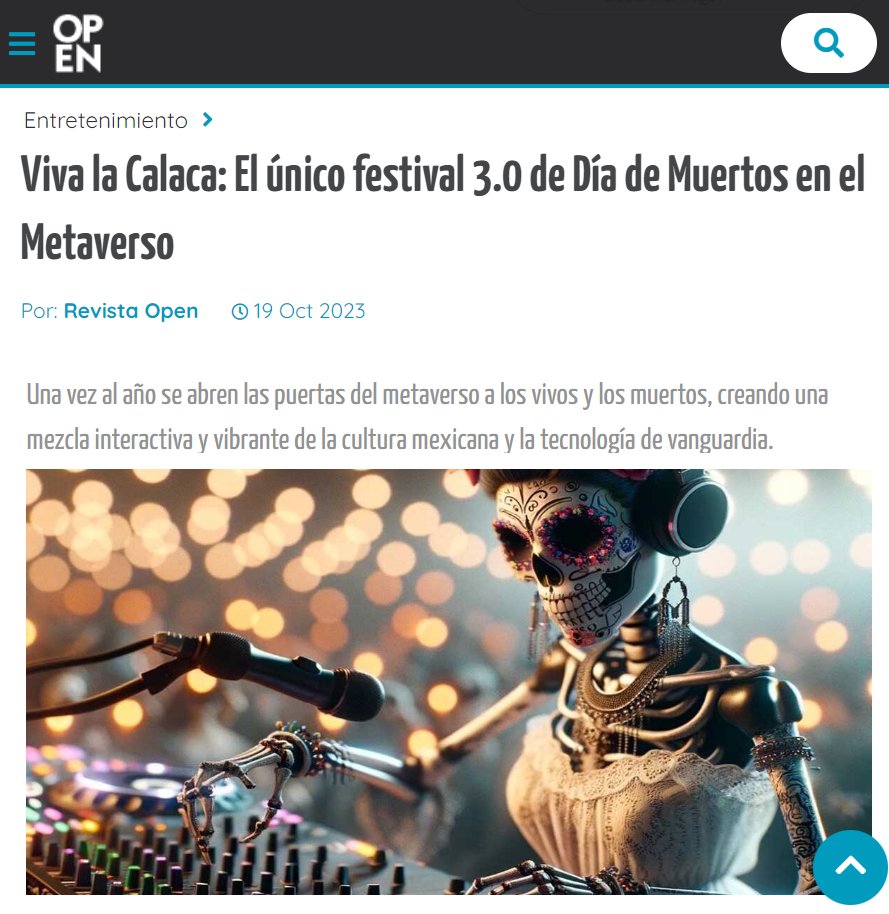 VivaLaCalaca's tweet photo. 🕯️C A L A Q U E R S🕯️
Prendan su velas, tenemos otra nota de @RevistaOPEN Gracias @oyealmond por ayudarnos en este gran logro. 

Agenden y compartan con mucho amor esta nota. 🌼🌼🌼

https://t.co/YJiOY6LtWS https://t.co/18J6xbvr7K