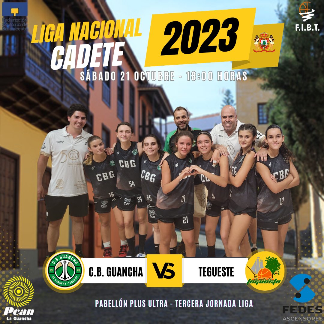 CBGUANCHA's tweet photo. 🏀 ¡Atención, amigos del CB Guancha! 🏀
📅 ¿Cuándo? Hoy, sábado 21 de octubre. 
🕕 ¿A qué hora? A las 6 de la tarde. 
🏟️ ¿Dónde? En el Pabellón Plus Ultra.

¡Nos vemos allí! ¡Vamos CB Guancha! 💪💚🏀 #CBGuancha #LigaCanaria #BaloncestoFemenino https://t.co/QGvYx9teP6