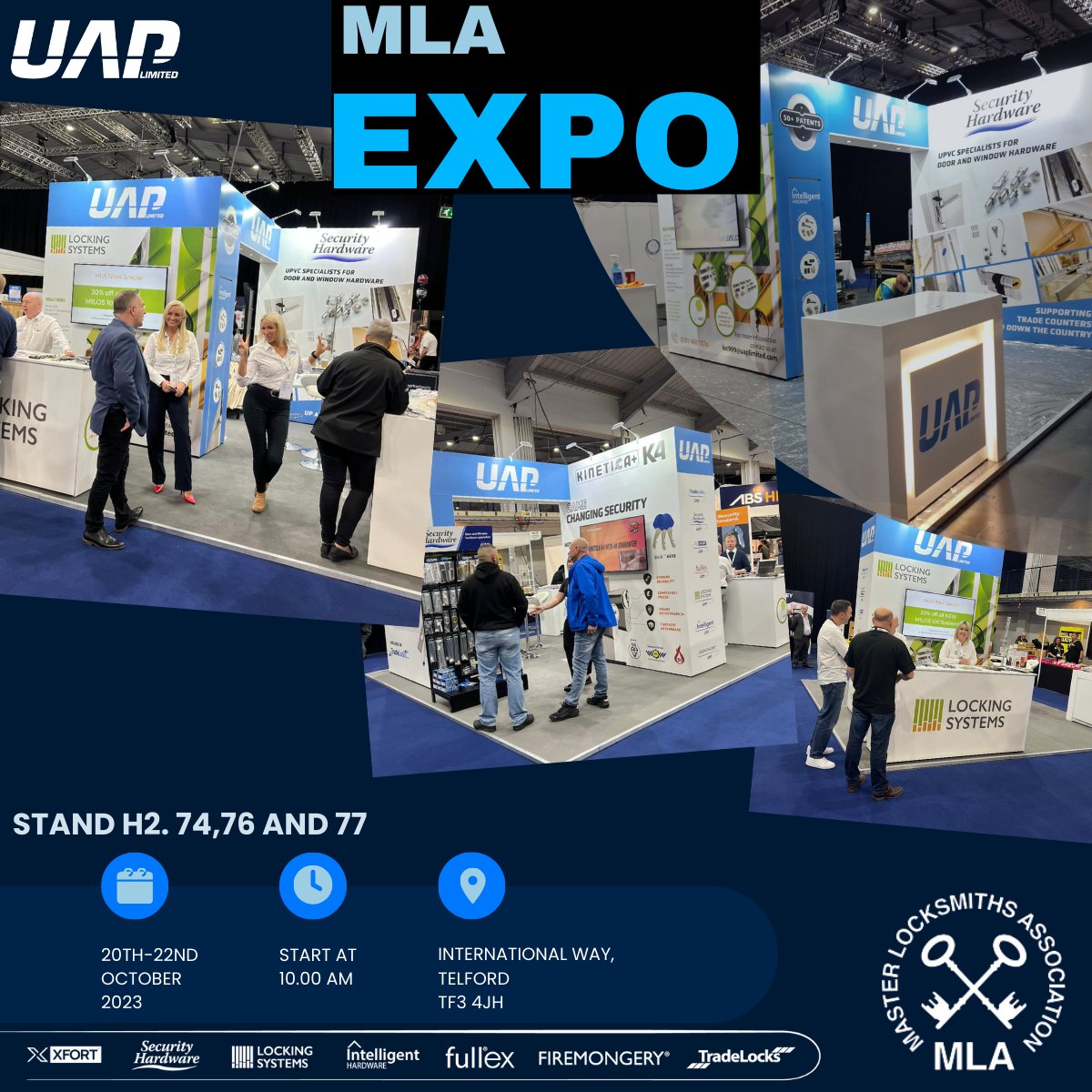 UAP_Limited's tweet image. Day two of #MLAEXPO23 is well underway!

If you’re at the exhibition, make sure you visit STAND H2. 74,76, and 77 to talk to our team of experts about our range of award-winning door and window hardware solutions. 

#DoorHardware #WindowHardware