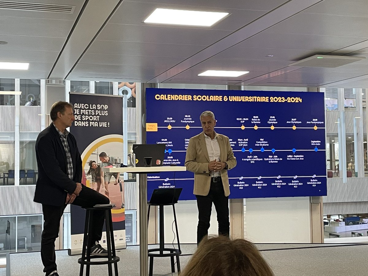 Intervention de 2 #IGSER <a href="/jeanmarcserfaty/">Jean Marc SERFATY</a> et Eric Journaux  , dans le cadre du séminaire des Ambassadeurs #SOP2024 de <a href="/Paris2024/">Paris 2024</a> 🚀🔥
#HERITAGE2024 
<a href="/carolinepascal3/">Caroline Pascal</a> <a href="/TonyEstanguet/">Tony Estanguet - OLY</a> <a href="/AdriDeprez/">Adrien Deprez</a> <a href="/AOC1978/">Amélie Oudéa-Castéra</a> <a href="/GabrielAttal/">Gabriel Attal</a>   <a href="/Sports_gouv/">Ministère des Sports 🇫🇷</a> <a href="/education_gouv/">Ministère Éducation nationale</a> <a href="/sretailleau/">Sylvie Retailleau</a> <a href="/sup_recherche/">Ministère Enseignement supérieur/Recherche/Espace</a>