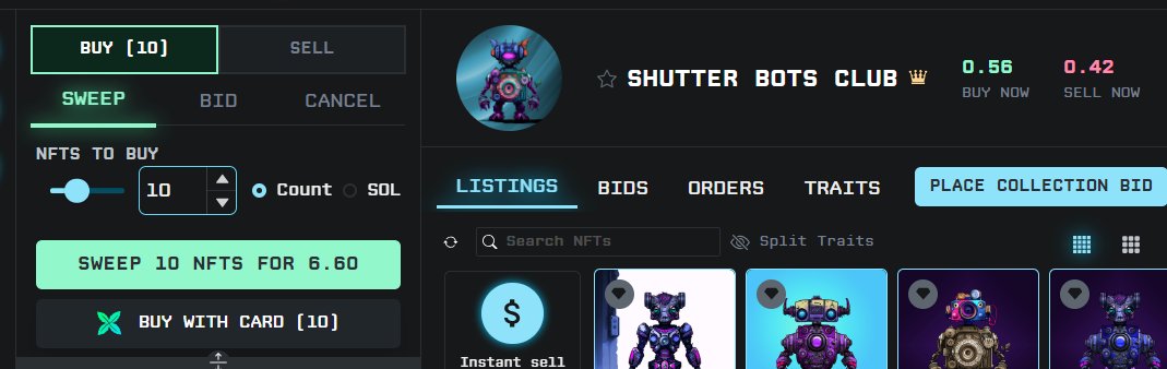 Exotic Karlo 🟩🐼 (@exotickarlo) on Twitter photo For the samll amount of 6.6 SOL you can right now earn part of the profits from an IRL Photography Studio in Dublin!
A studio who's movie is heading to a festival in Lonon soon.
Time to grab <a href="/ShutterBotsClub/">ShutterBotsClub</a> For the samll amount of 6.6 SOL you can right now earn part of the profits from an IRL Photography Studio in Dublin!
A studio who's movie is heading to a festival in Lonon soon.
Time to grab <a href="/ShutterBotsClub/">ShutterBotsClub</a>