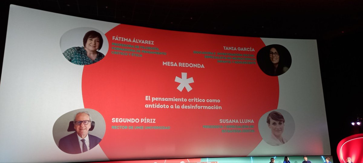 Fantástica mesa de expertos protagonizada por #TaniaGarcia <a href="/susanalluna/">Susana Lluna</a> <a href="/fatimaalvalo/">Fátima Álvarez</a> y mi rector en <a href="/UNIEUniversidad/">UNIE Universidad</a> <a href="/segundopiriz/">Segundo Píriz Durán</a>  dentro del 2° Encuentro #MentesAMI2023